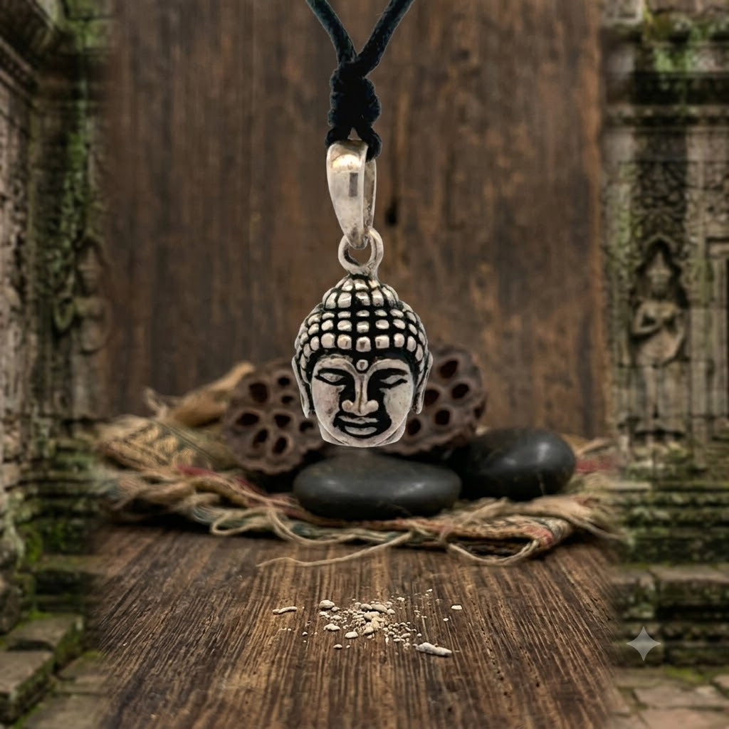 Unique Buddha Sterling-silver Pewter Brass Charm Necklace Pendant Jewelry