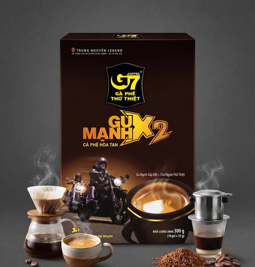 Trung Nguyen 3in1 Gu Manh X2 Instant Vietnamese Coffee 300g VietsWay USA Seller