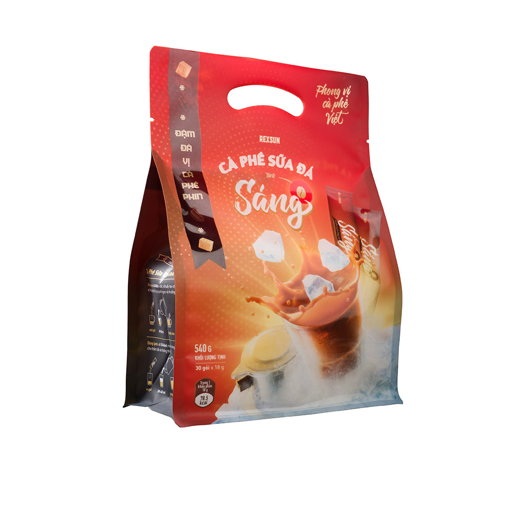 Rexsun -Sang Instant Milk Iced Coffee 3in1 - 570grams (30 packs x 18g)