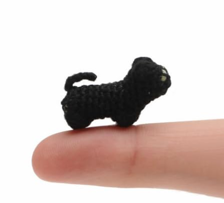 Micro Tiny Miniature Animal Handmade Amigurumi stuffed Toy Knit Crochet Doll VAC