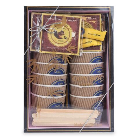 Vietnam Con Soc Black & Milk Paper Cup Paper Filter Coffee
