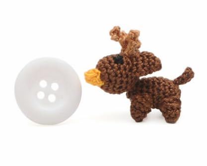 Micro Tiny Miniature Animal Handmade Amigurumi stuffed Toy Knit Crochet Doll VAC