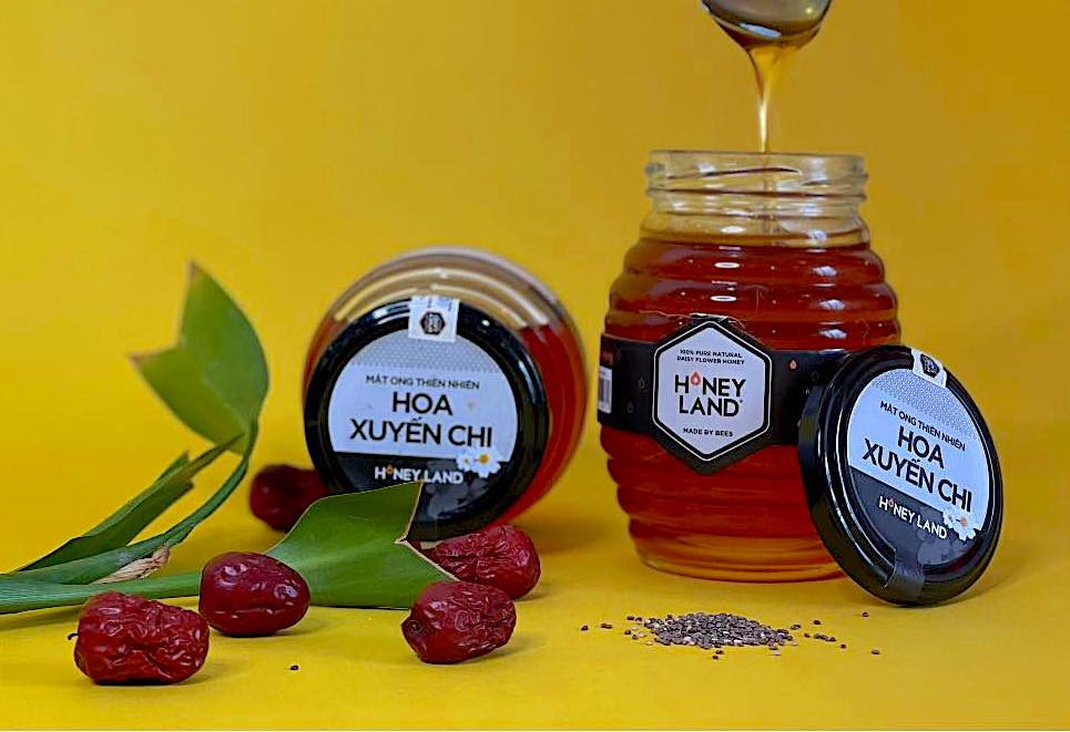 Honey Land - Hoa Xuyen Chi Honey 100% Pure From Natural Daisy Flower Honey