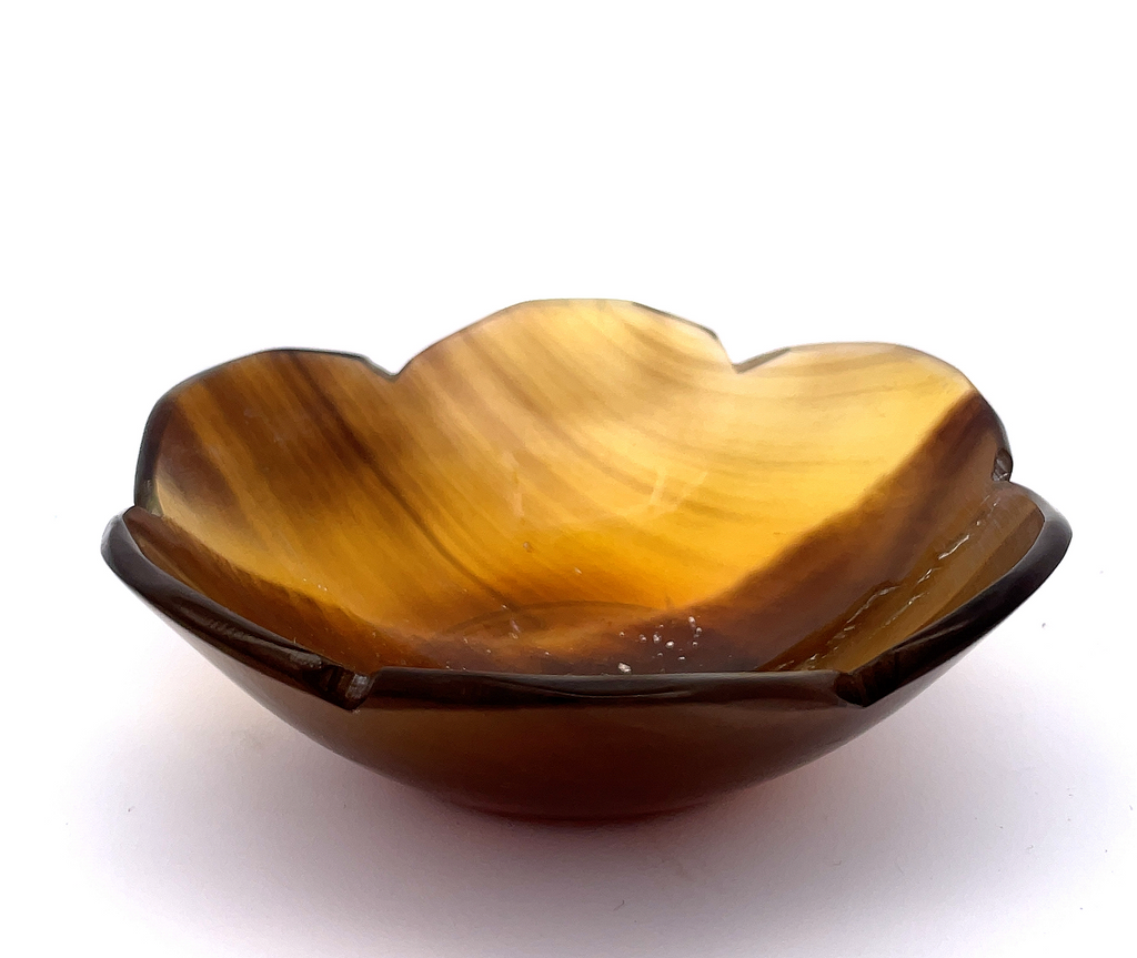 Buffalo Horn Dip Dipping Bowl Soy Sauce Seasoning Appetizer Dish Ramekin Pinch