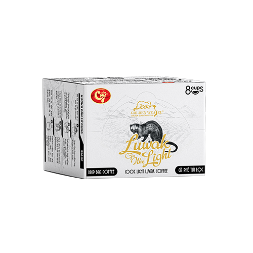 Huca Food -Golden Weasel Vietnamese Coffee 100% Bold/Light Luwak Drip Coffee Box