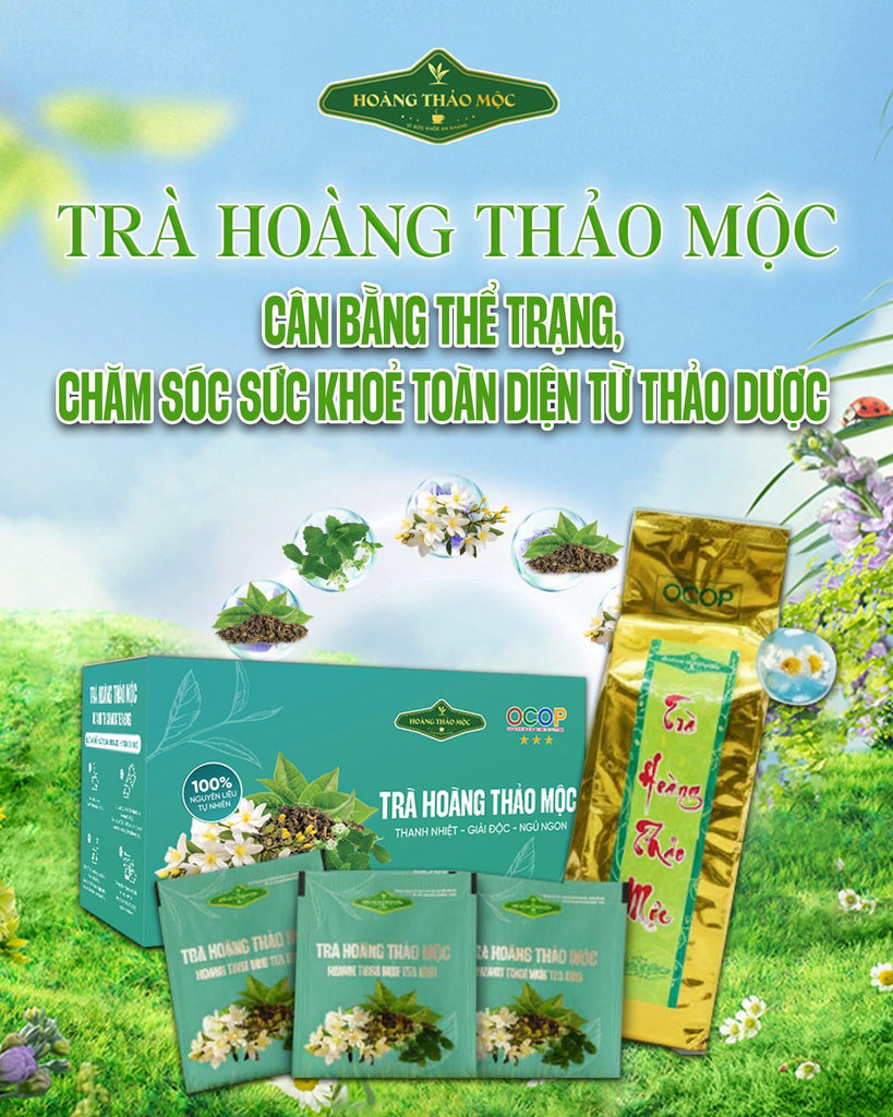 Hoang Thao Moc Tea - Herbal Gynostemma Tea - Supports Insomnia Symptoms - 500g pack