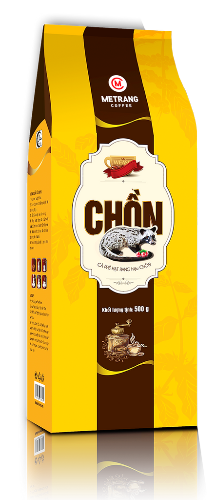 Me Trang Coffee MRO, Weasel, Ocean Blue, Culi Roasted Coffee Beans 500g