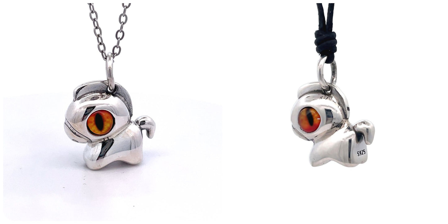Cute Little Horse Pendant Men and Women Sterling Silver Pendant Necklace