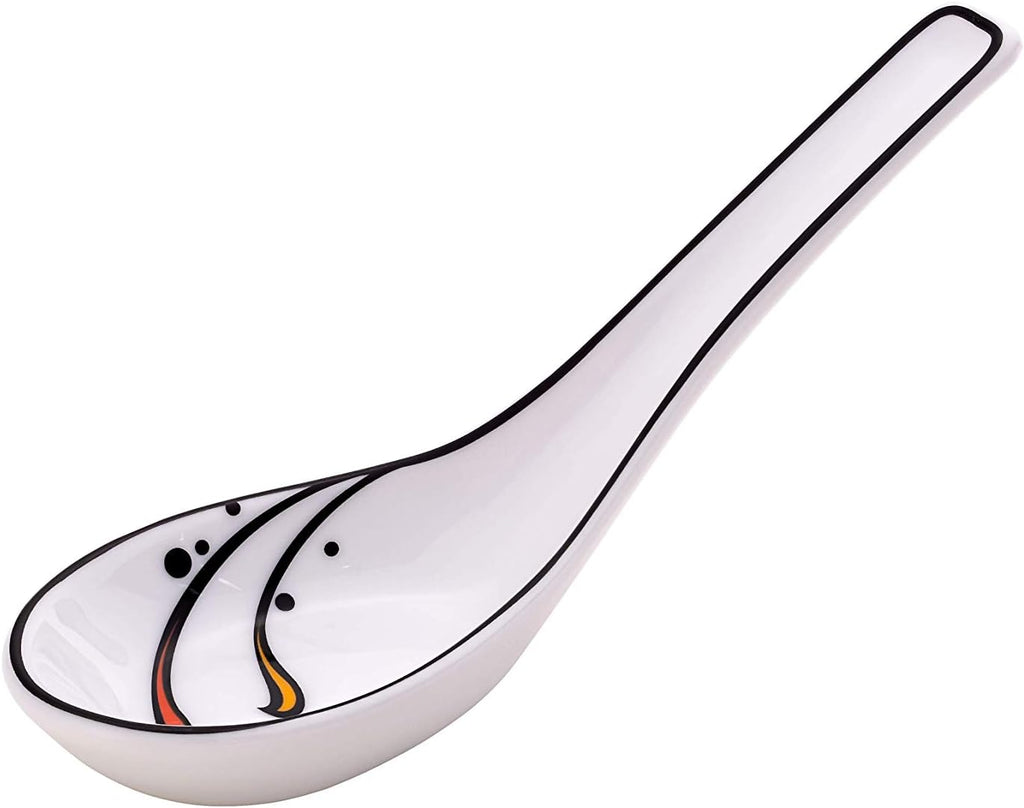 Minh Long Premium Porcelain Ceramic Soup Spoon With Variety Color