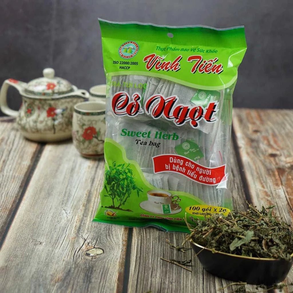 Vinh Tien Sweet Herb Tea Bags Vĩnh Tiến - Pack of 100 Bags