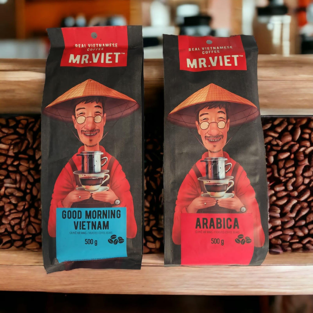MR. VIET Coffee Vietnamese Coffee Bean Arabica Robusta Flavors 250 500g VietsWay