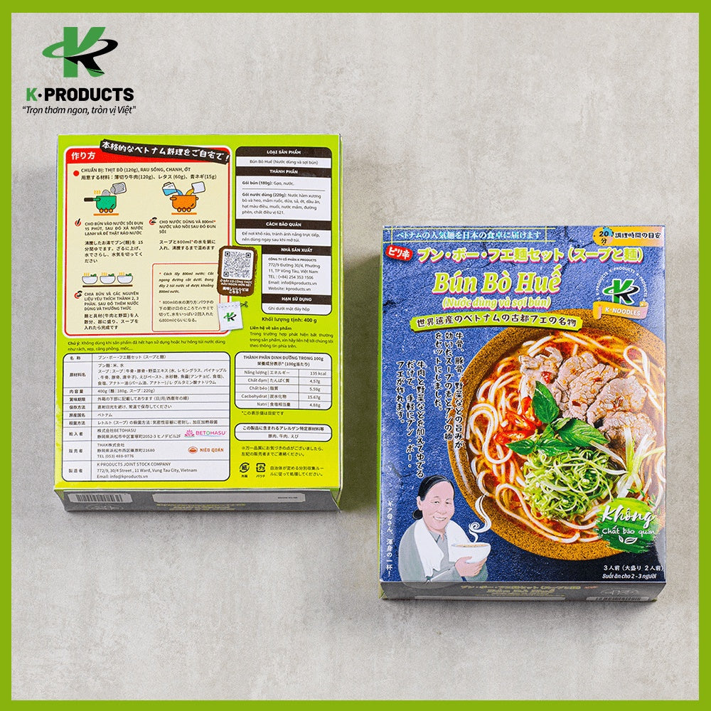 Vietnamese Traditional Noodles Variety Flavors K-Noodles VietsWay USA seller