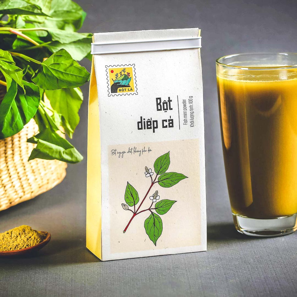 100g Dandelion/ Celery/ Pennywort/ Fish mint/ Shiso Powder Bột Lá L'angfarm Vietnamese Brand