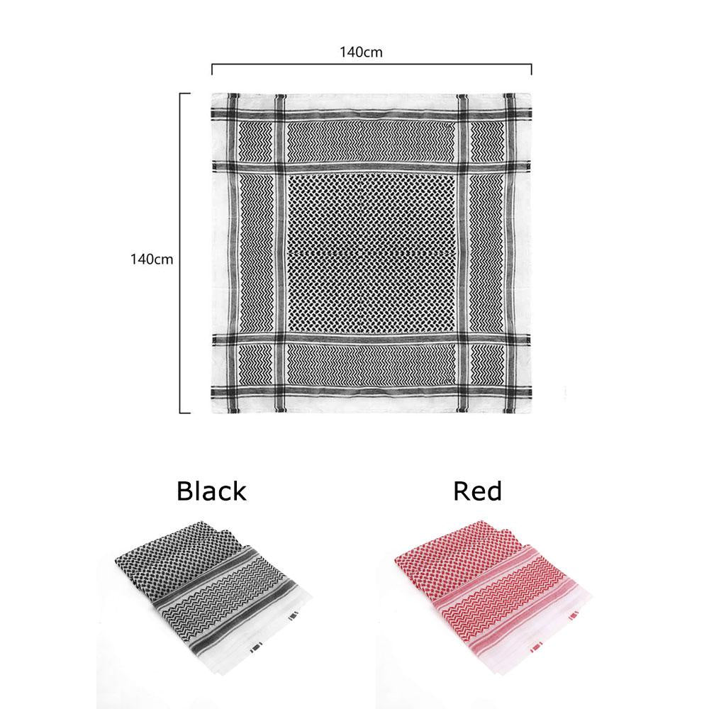 Scarf Keffiyeh Shemagh Arab Original Authentic Quality Palestine Red & White