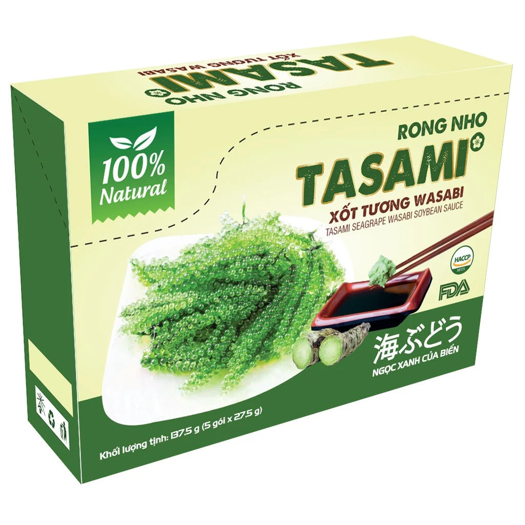 Tasami Seagrapes Wasabi Soybean Sauce 75g/ 100g/ 137.5g x 1 box | 100% Natural