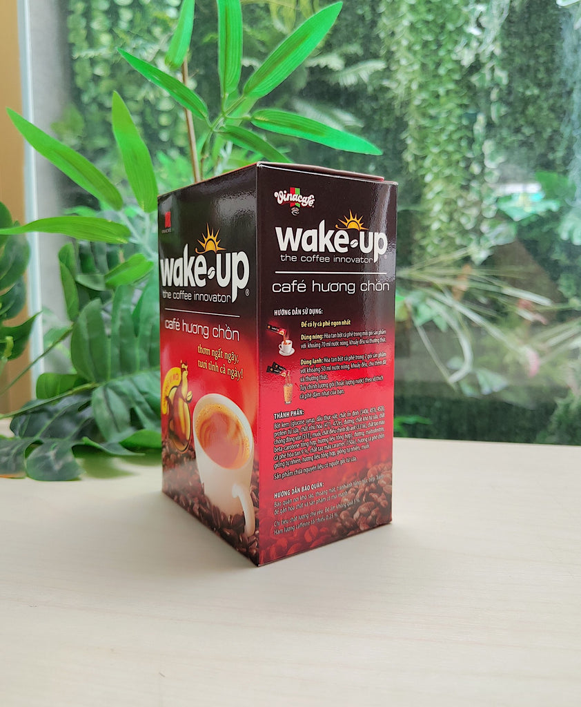 Vietnamese Coffee Wake Up Instant Coffee 3 in 1 -The Coffee Innovator VinaCafe 306g (18packs x 17g)