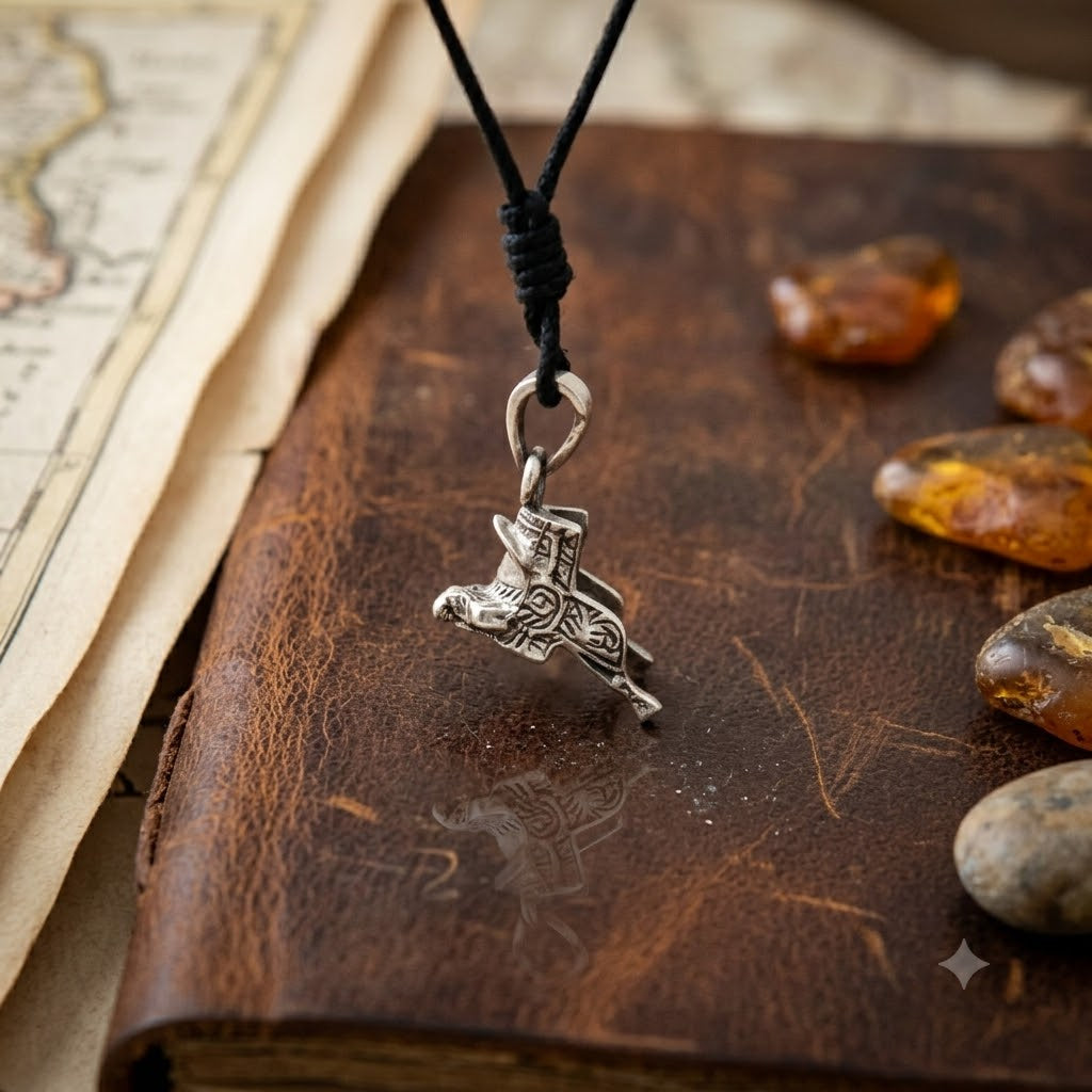 Saddle Horseback Ridding 92.5 Sterling Silver Necklace Pendant Jewelry