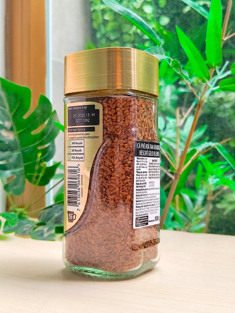Nescafé Gold Blend Instant Coffee With Ground Arabica Beans 100g Glass Jar