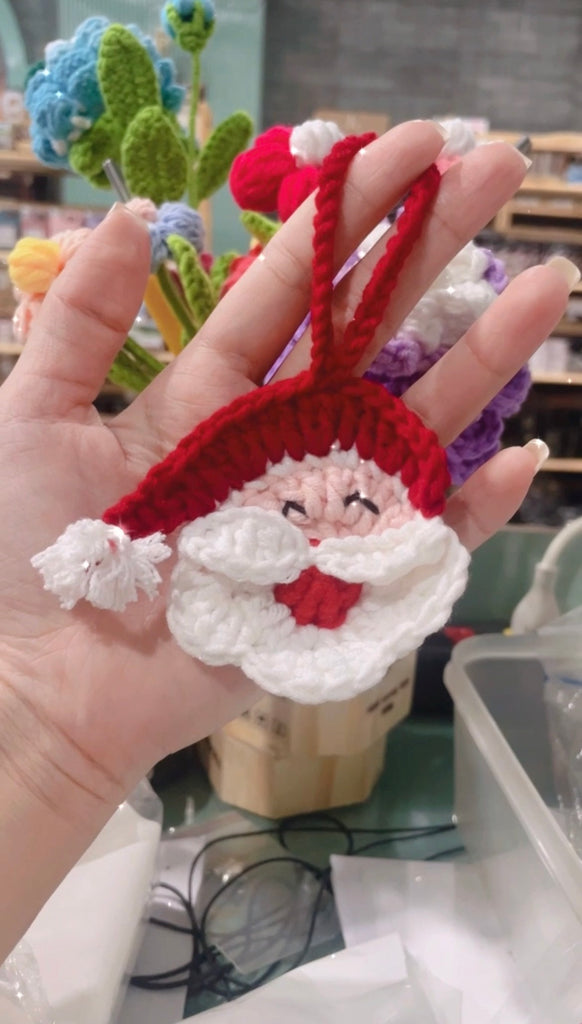 Christmas Hanging Xmas Tree Snowman Laurel Wreath Handmade Amigurumi Stuffed Toy Knit Crochet Doll VAC