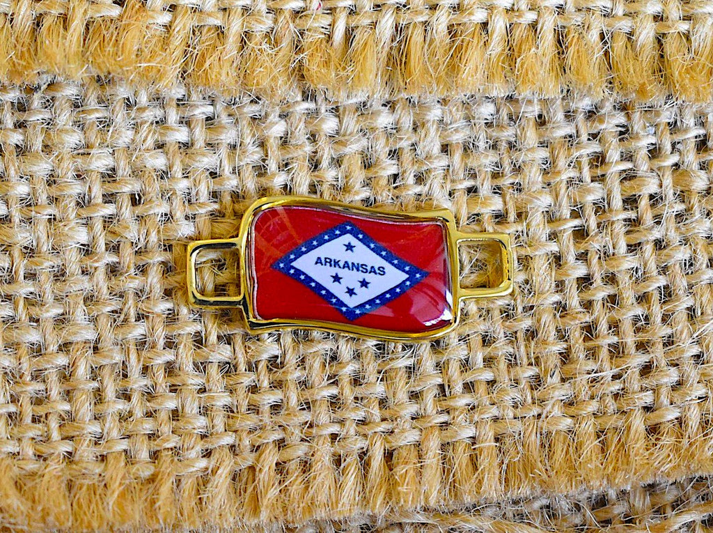 50 States In United State Flag Shoe Lace Keeper Union Worker Charm Work Boots