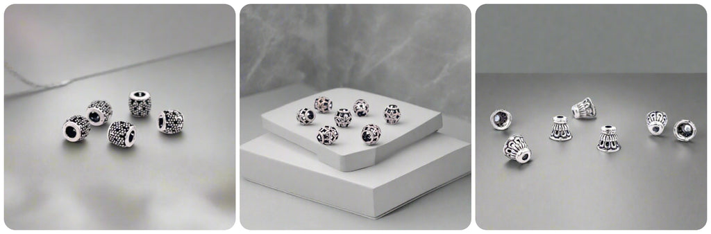 925 Sterling Silver Small Beads For Bracelet Necklace