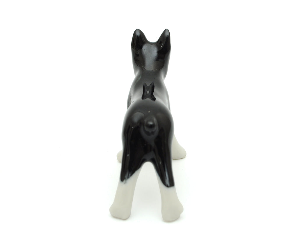 Handmade Miniatures Ceramic French Bulldog Figurine Animals Decor Collection