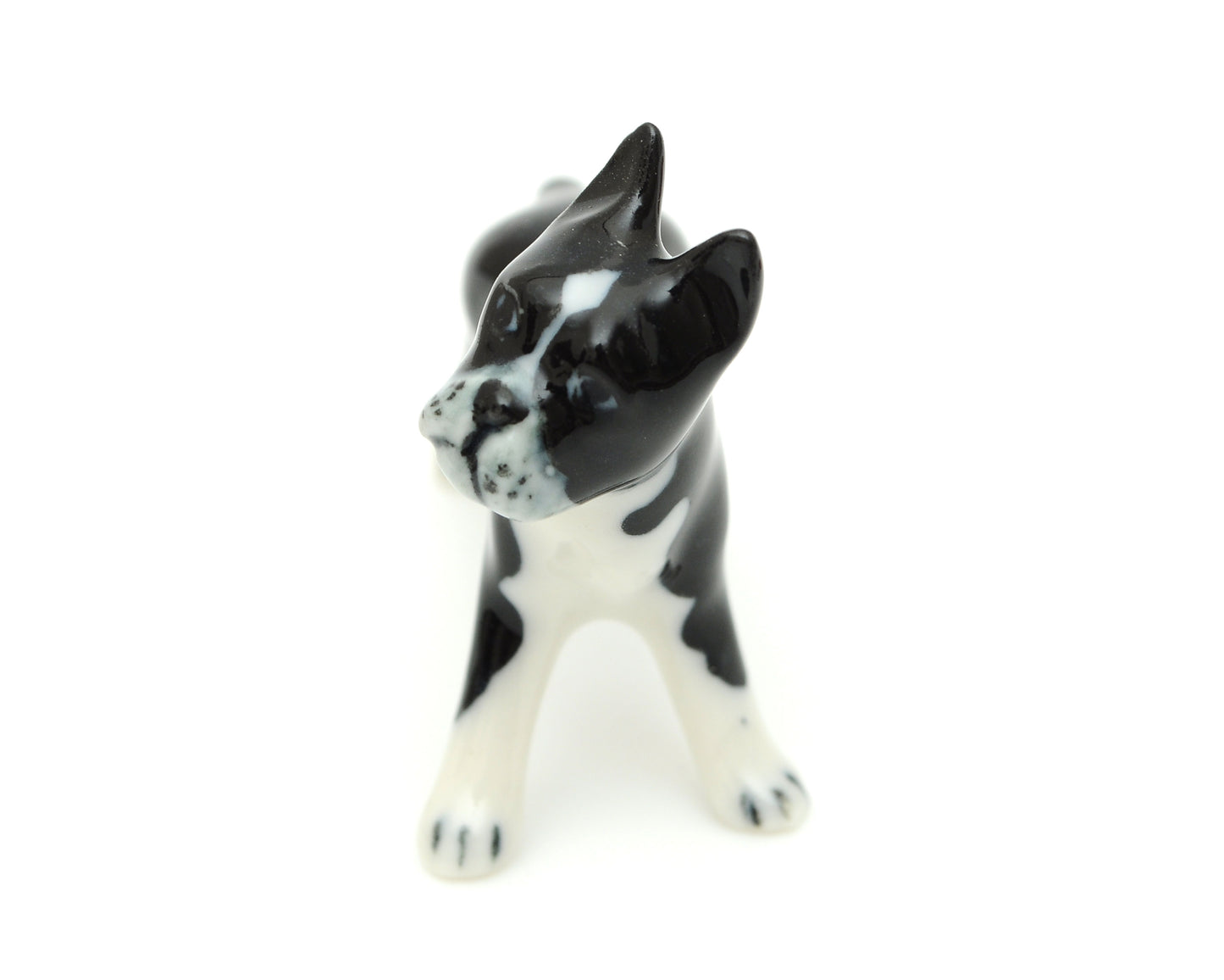 Handmade Miniatures Ceramic French Bulldog Figurine Animals Decor Collection