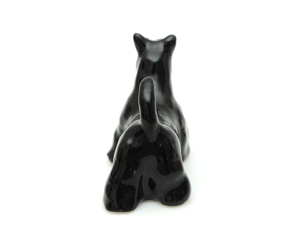 Handmade Miniatures Ceramic Sitting & Standing Scottish Terrier Figurine Animals Decor Collection