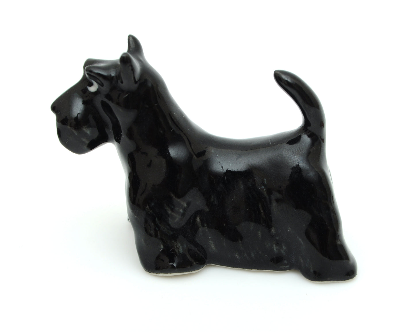 Handmade Miniatures Ceramic Sitting & Standing Scottish Terrier Figurine Animals Decor Collection