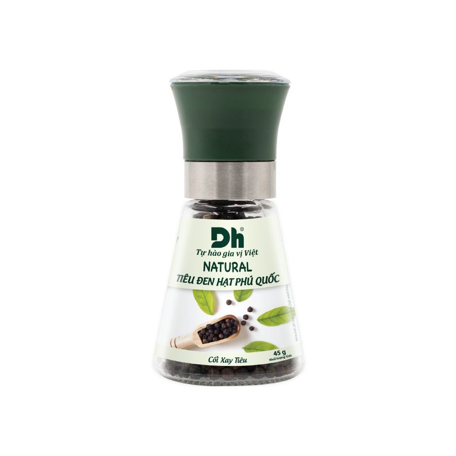 DH Foods Phu Quoc Cracked Roasted Black Pepper 45g- Vietnamese Traditional Spices