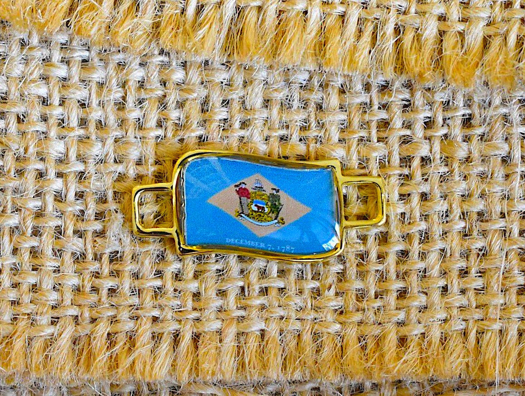 50 States In United State Flag Shoe Lace Keeper Union Worker Charm Work Boots