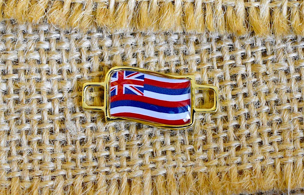 50 States In United State Flag Shoe Lace Keeper Union Worker Charm Work Boots