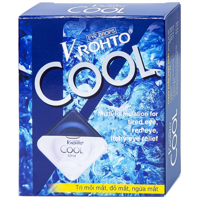 V Rohto Cool - Eye Drops Dryness Relief, Anti Red Eyes, Itch Relief 12ml