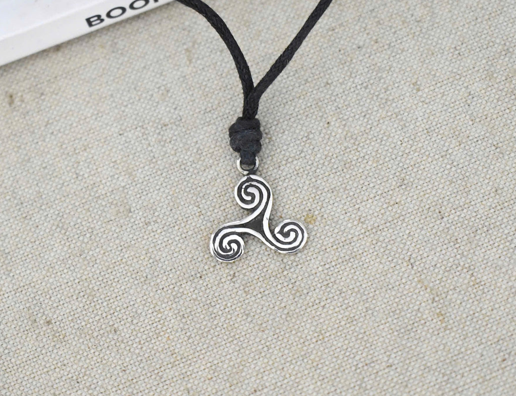 Trilogy Wave 92.5 Sterling Silver Pewter Gold Brass Necklace Pendant Jewelry