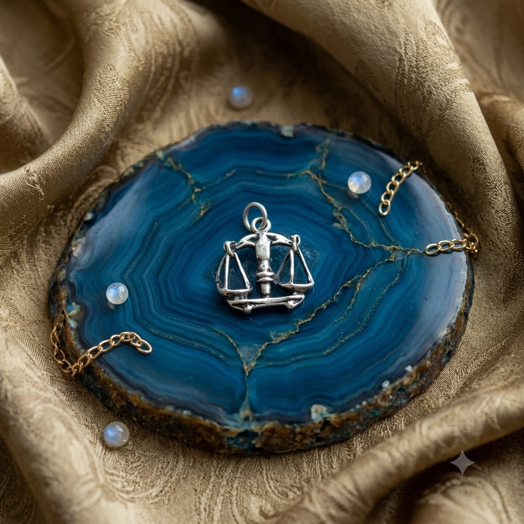 Astrology Gold Brass Sterling Silver Charm Necklace Pendant Horoscope Zodiac