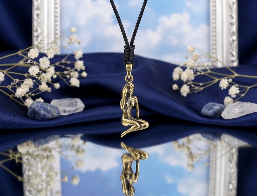 Astrology Gold Brass Sterling Silver Charm Necklace Pendant Horoscope Zodiac