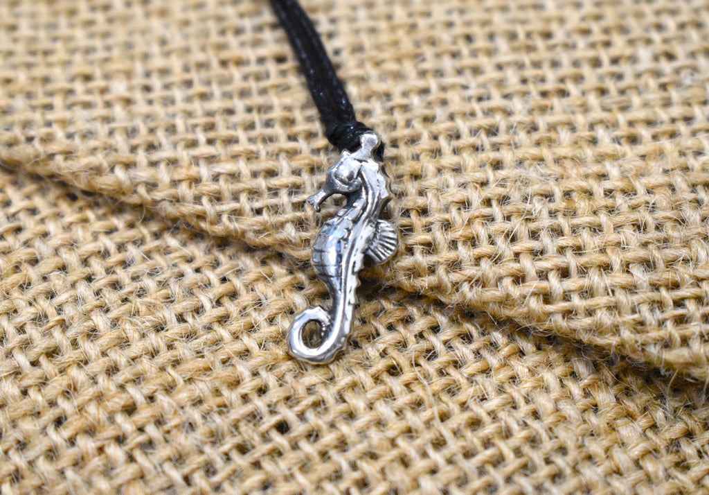 Sea Horse Handmade 92.5 Sterling Silver Gold Brass Necklace Pendant Jewelry