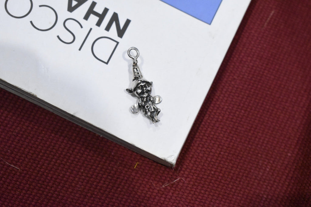 Garden Fairy Handmade 92.5 Sterling Silver Gold Brass Necklace Pendant Jewelry