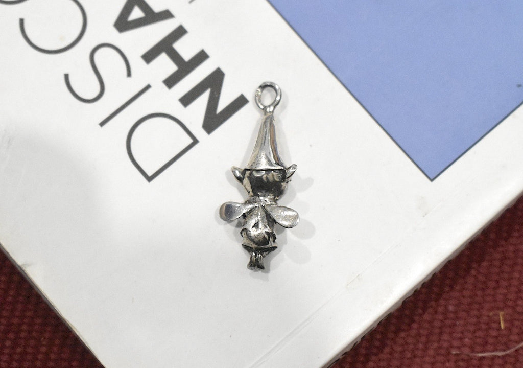 Garden Fairy Handmade 92.5 Sterling Silver Gold Brass Necklace Pendant Jewelry