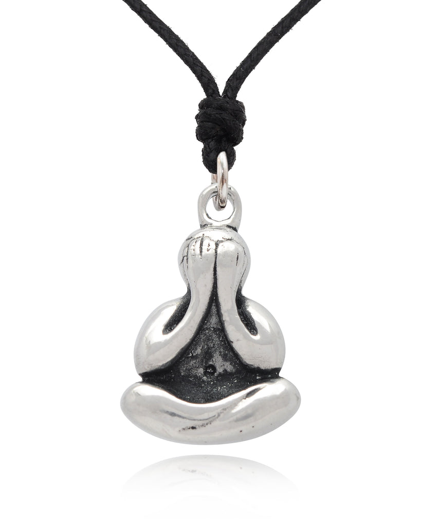 Monk Silver Pewter Gold Brass Charm Necklace Pendant Jewelry