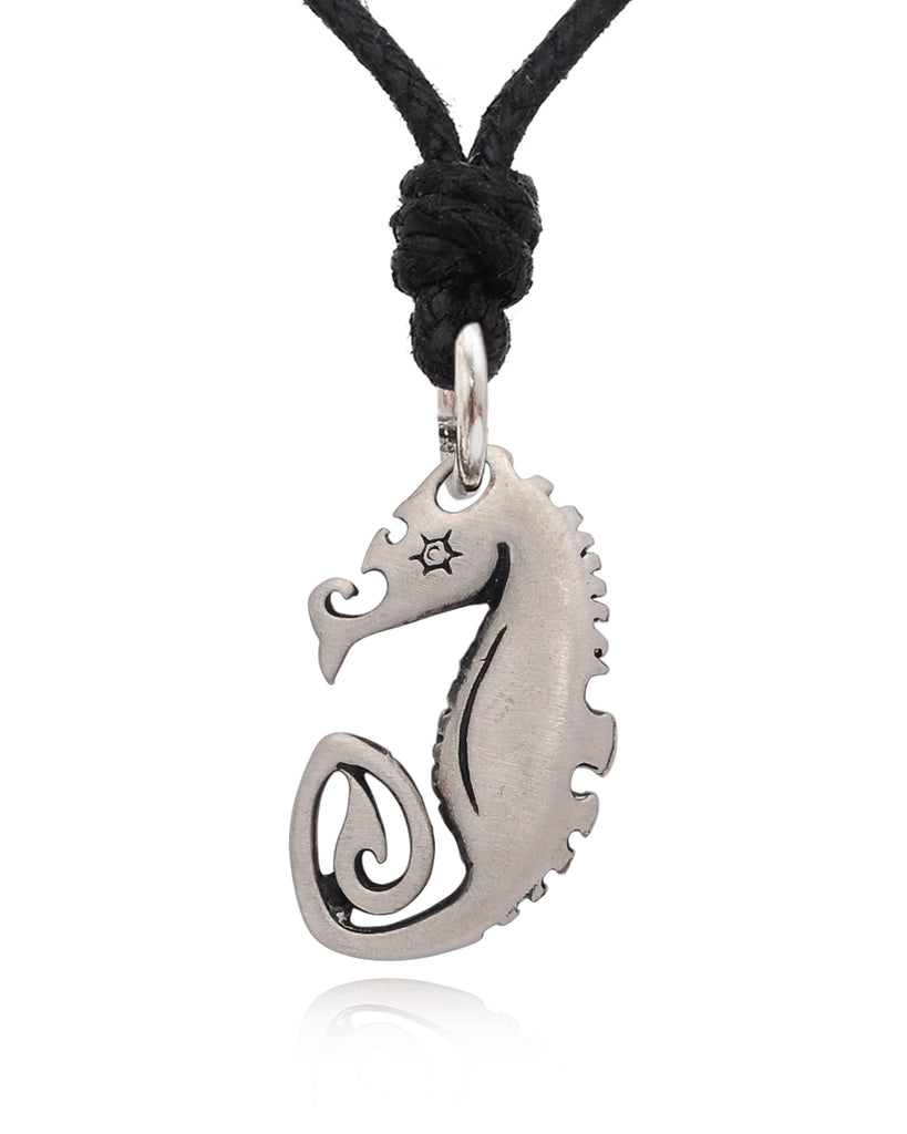 Sea Horse Ocean Silver Pewter Gold Brass Charm Necklace Pendant Jewelry