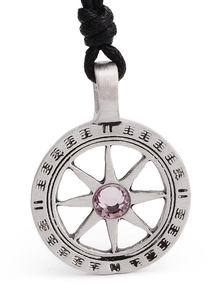 Color Mayan Sun Symbol Silver Necklace Pendant Jewelry