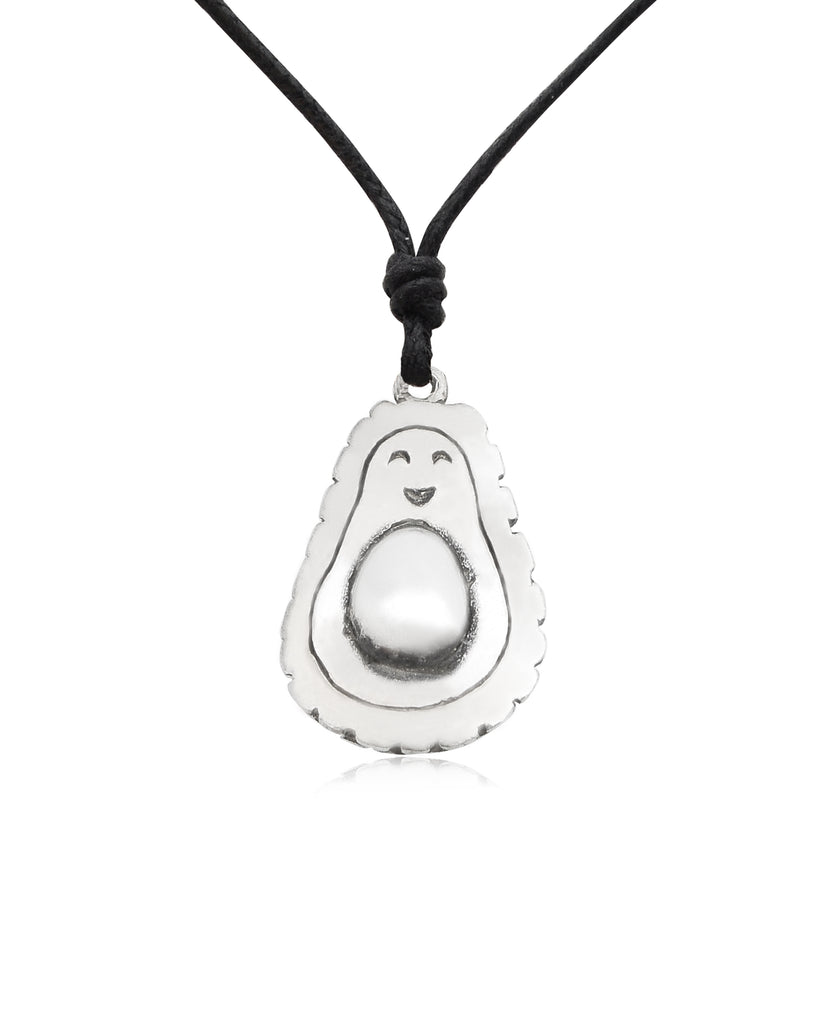 Avocado Fruit Pewter Silver Gold Brass Charm Necklace Pendent Jewelry