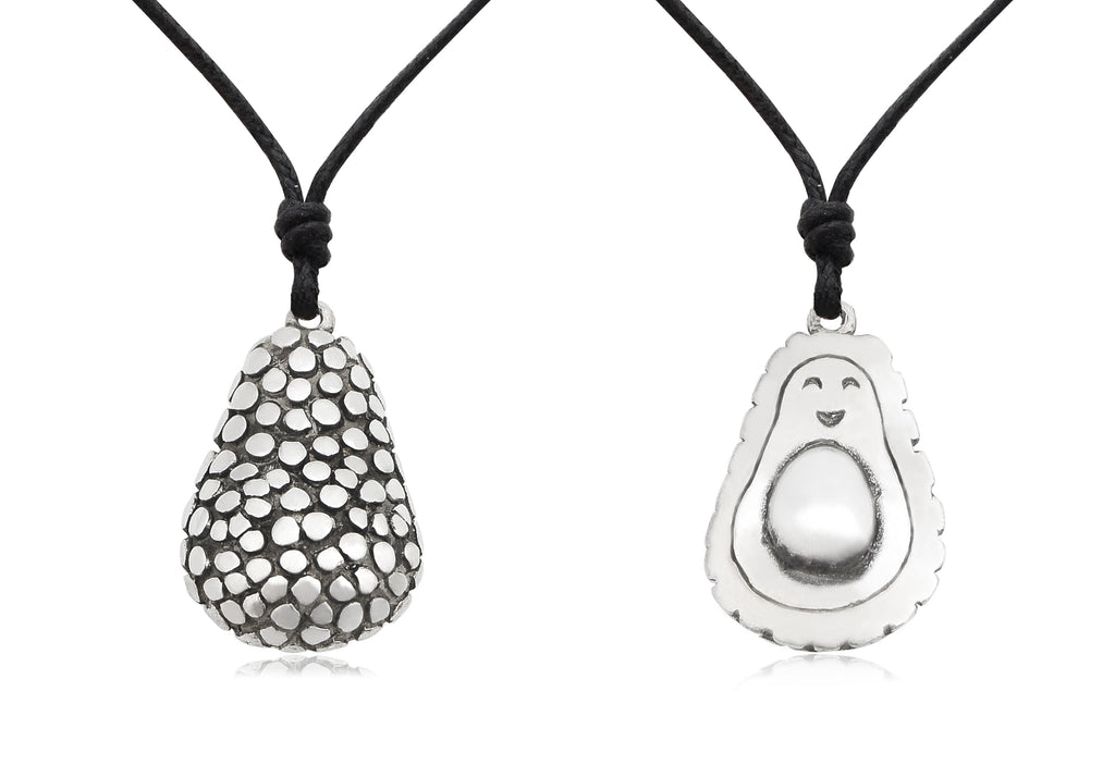 Avocado Fruit Pewter Silver Gold Brass Charm Necklace Pendent Jewelry