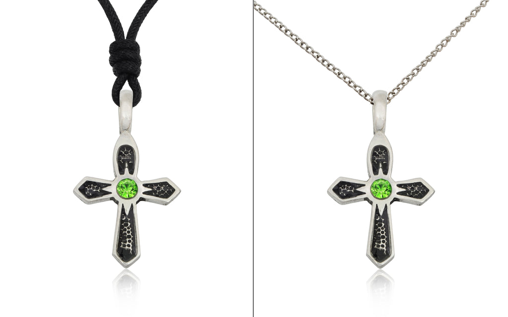 Gothic Cross Silver Pewter Gold Brass Charm Necklace Pendant Jewelry