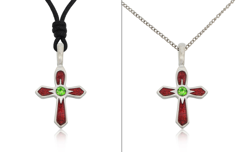 Gothic Cross Silver Pewter Gold Brass Charm Necklace Pendant Jewelry