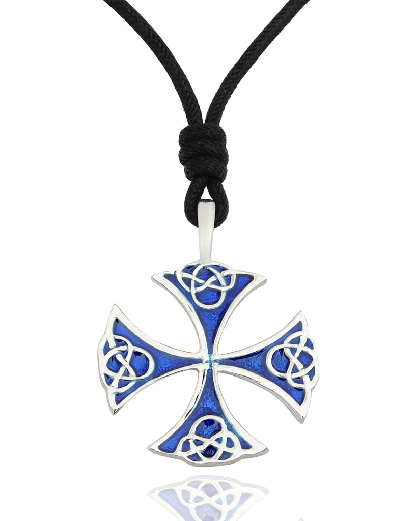 Celtic German Cross Silver Pewter Gold Brass Charm Necklace Pendant Jewelry