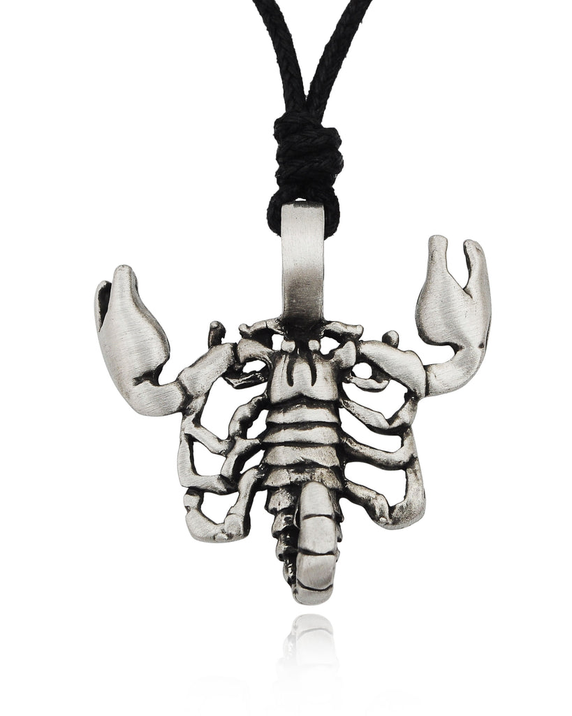 Mystery Scorpion Handmade Silver Pewter Brass Necklace Pendant Jewelry