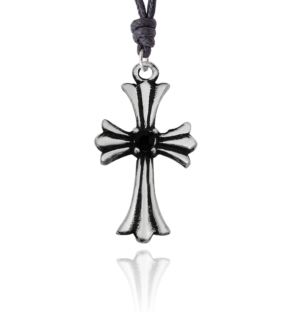 Celtic Cross Templars Silver Pewter Gold Brass Charm Necklace Pendant Jewelry