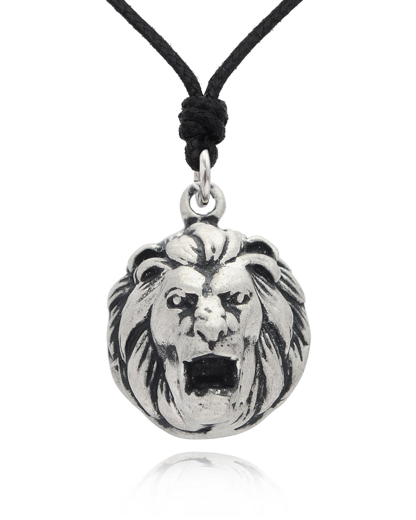 Lion Of Judah Leo 92.5 Sterling Silver Pewter Brass Necklace Pendant Jewelry